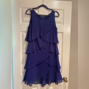 Stunning Purple Chiffon tiered dress!